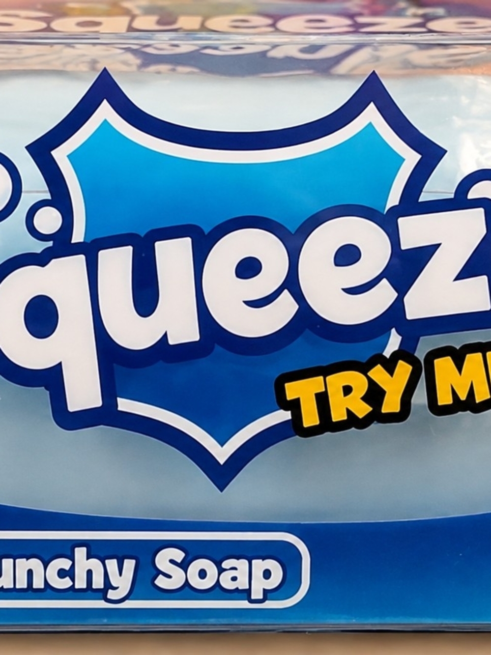 Squeeze Crunchy Soap Kids Bath Toy - Blue Stress Relief